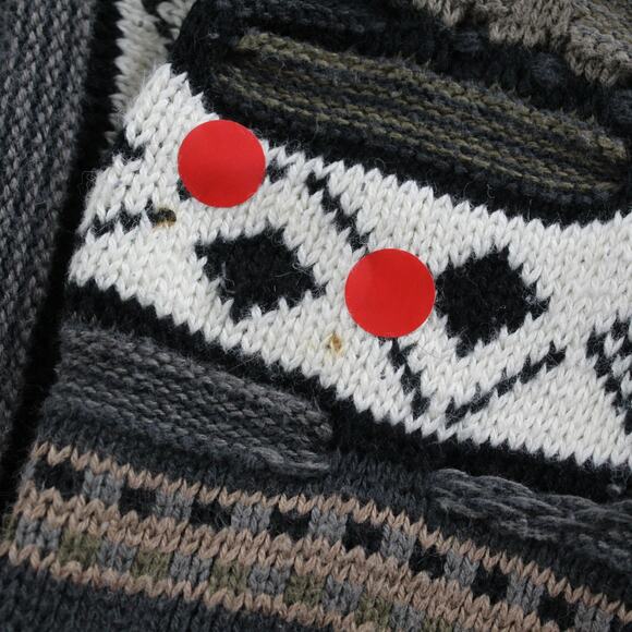 Vintage Cotton Traders Sweater Mens 2XL 3D Knit Geometric Textured Coogi Style - Picture 2 of 8